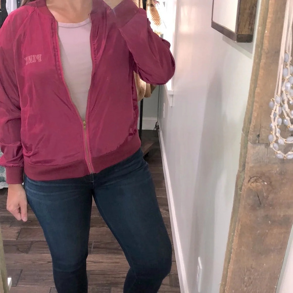 PINK Victoria’s Secret pink bomber varsity jacket - Picture 2 of 6